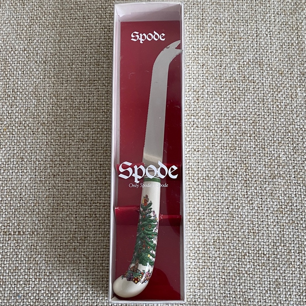 New Spode Christmas Tree Horsd’oeuvr Knife/Spreader